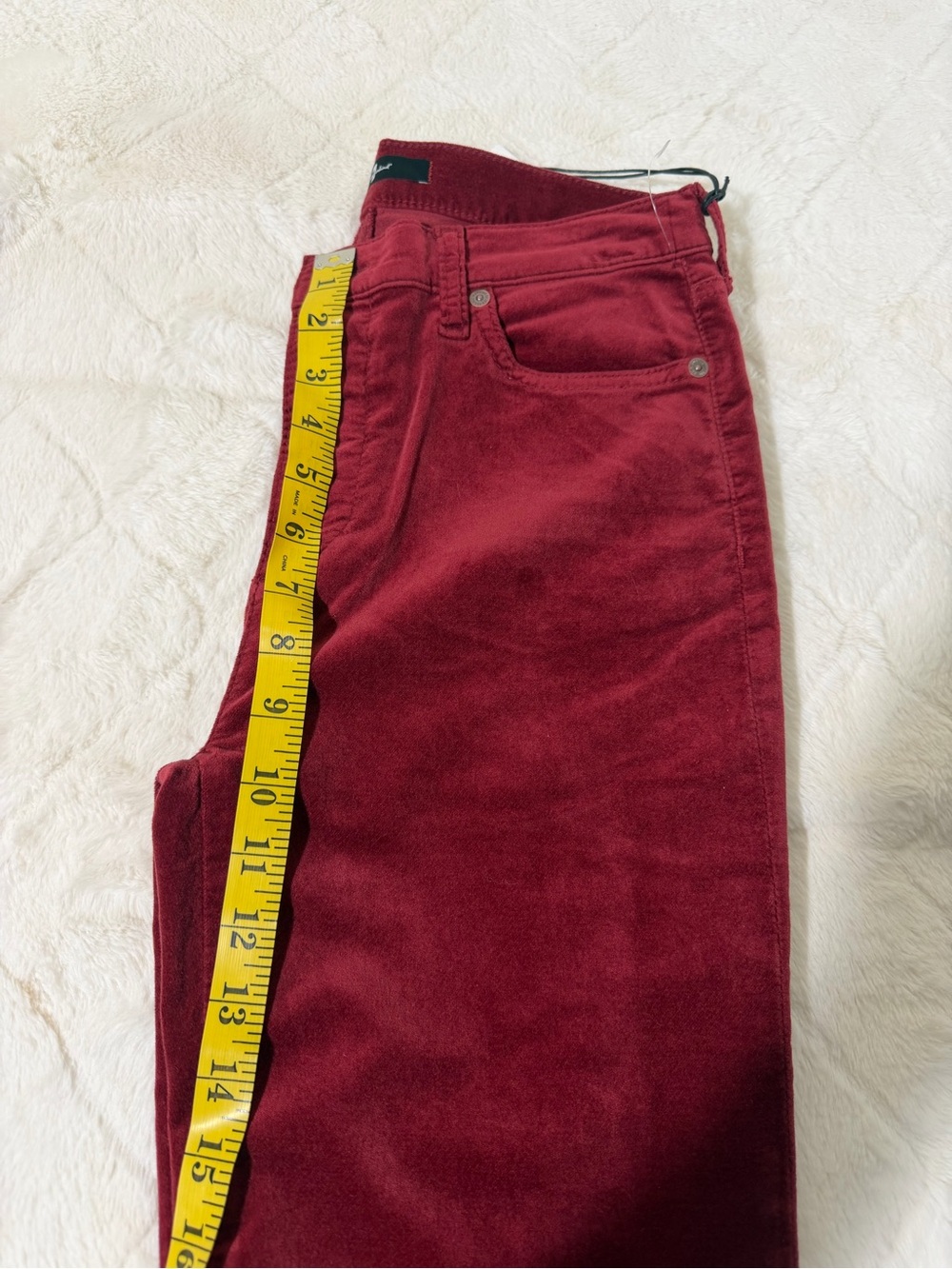 7 For All Mankind Red Flare Jeans - Picture 10 of 10